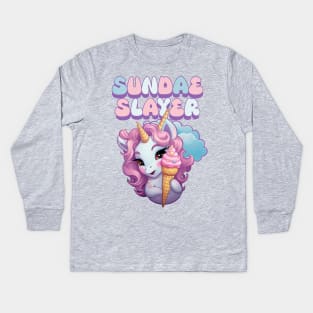 Sundae Slayer Kids Long Sleeve T-Shirt